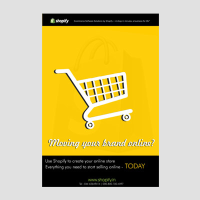 Shopify Newspaper Ad